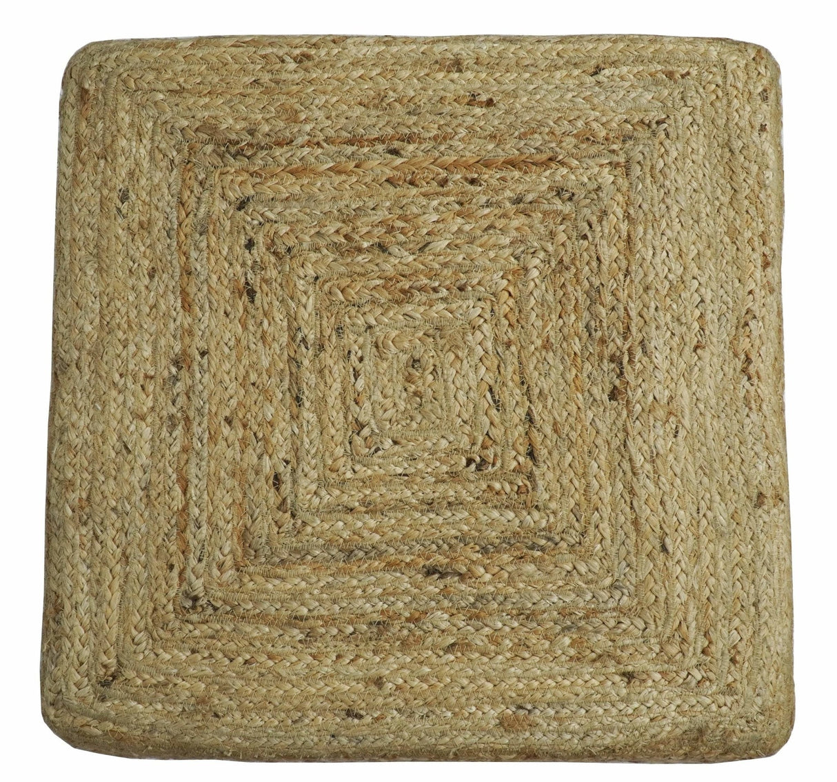 Modern Style Gold Hand Braided boho Jute Pouf