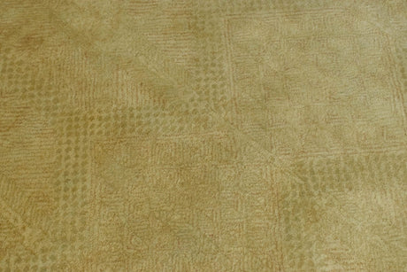 Modern Style Gold Hand Tufted Wool 5x8 Area Rug