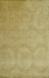 Modern Style Gold Hand Tufted Wool 5x8 Area Rug