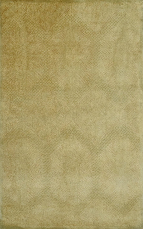 Modern Style Gold Hand Tufted Wool 5x8 Area Rug