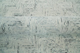 Modern Style Hand Tufted Blue and Ivory Area Rug