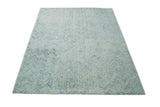 Modern Style Hand Tufted Blue and Ivory Area Rug