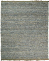 Modern Style Hand Woven Gray and Brown Jute and Art Silk Rug