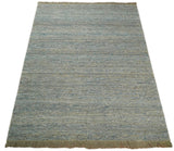 Modern Style Hand Woven Gray and Brown Jute and Art Silk Rug