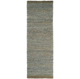 Modern Style Hand Woven Gray and Brown Jute and Art Silk Rug