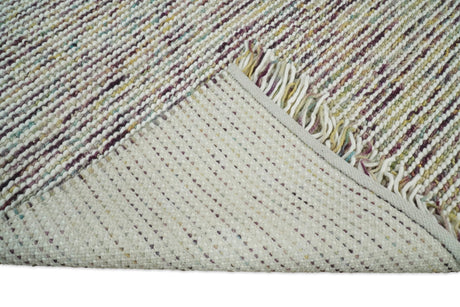 Modern Style Hand Woven Multi Color Wool Area Rug