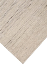 Modern Style Ivory Hand Loomed Wool Area Rug