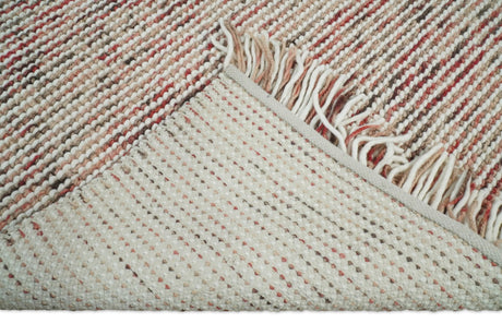 Modern Style Multicolor Hand Made Wool Area Rug