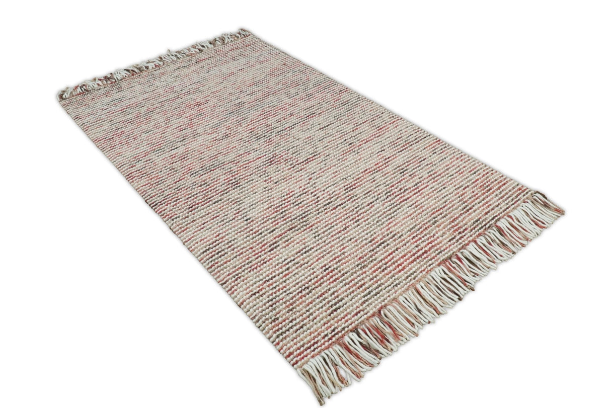 Modern Style Multicolor Hand Made Wool Area Rug
