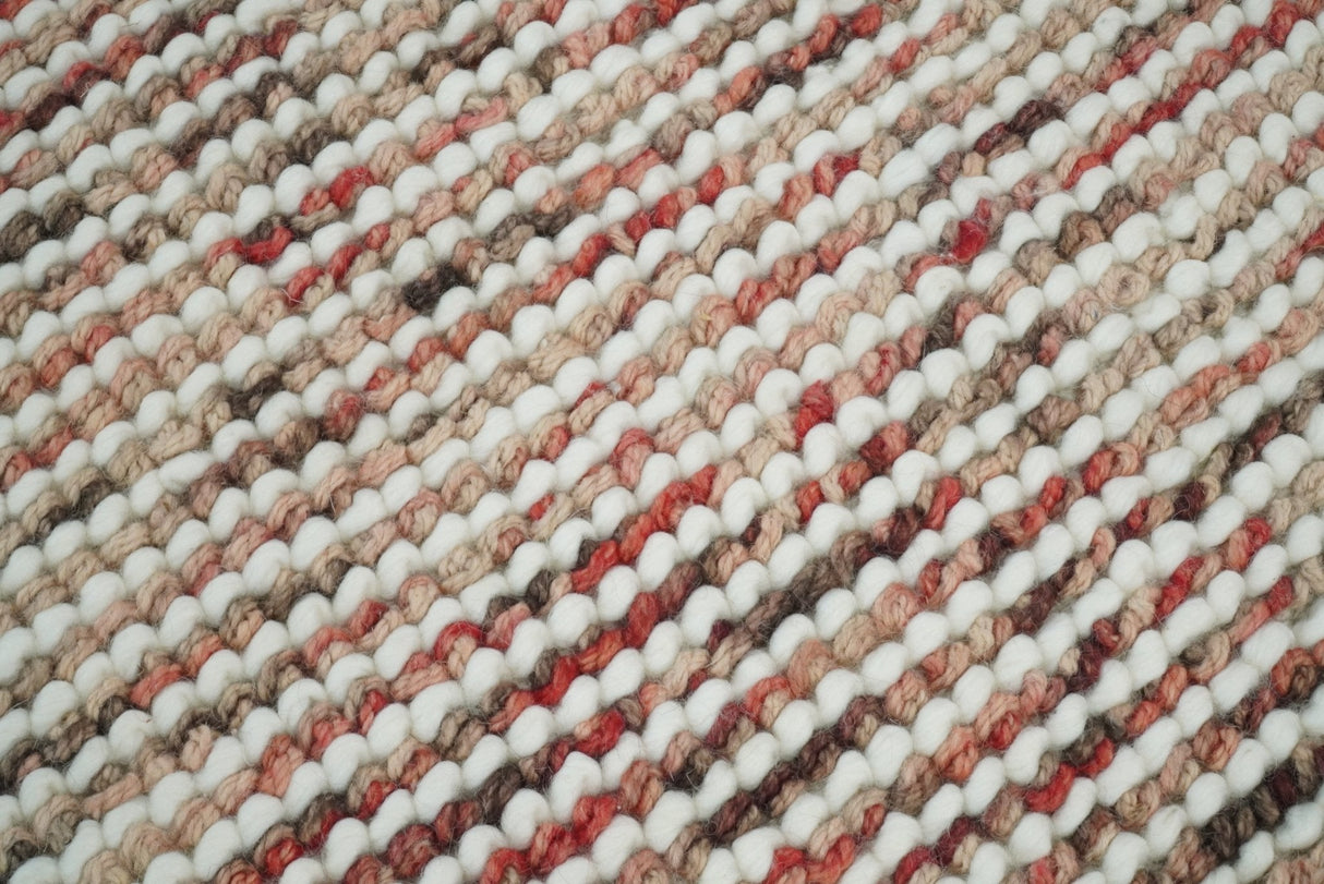 Modern Style Multicolor Hand Made Wool Area Rug