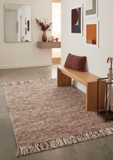 Modern Style Multicolor Hand Made Wool Area Rug