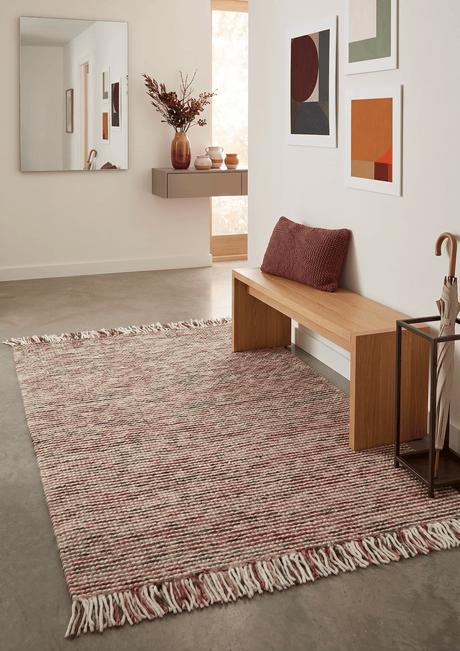 Modern Style Multicolor Hand Made Wool Area Rug