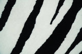 Modern Zebra Hand Tufted Black and White Wool Area Rug