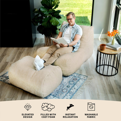 Modora® Chair and Ottoman Bundle