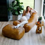 Modora Chair and Ottoman Bundle-foam filled-Parc Decor