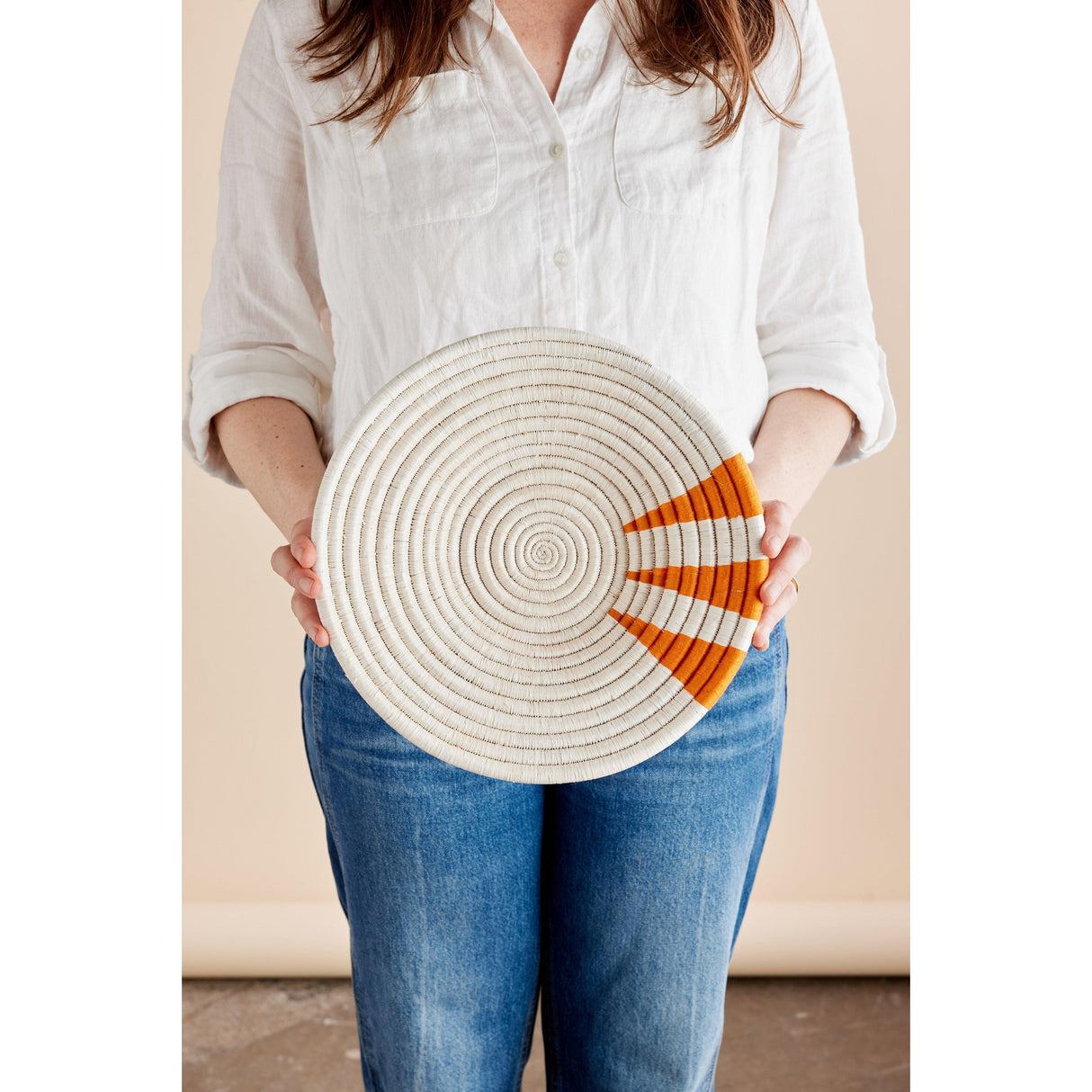 Moja Orange Wall Basket