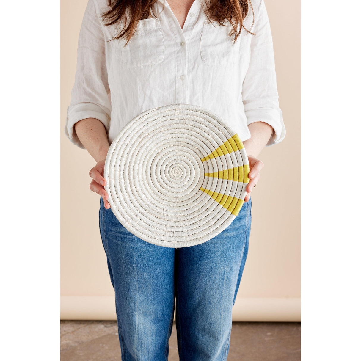 Moja Yellow Wall Basket
