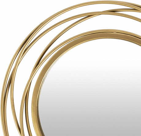 Monamon Round Rattan Mirror-Mirrors-Parc Decor