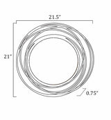 Monamon Round Rattan Mirror-Mirrors-Parc Decor