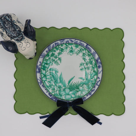 Monsoon Verdant Porcelain Dinner Plates – Case of 12 (+3 Bonus Plates)