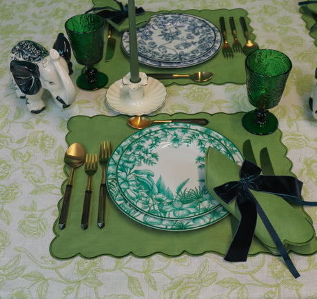 Monsoon Verdant Porcelain Starter Plates – Case of 12 (+3 Bonus Plates)