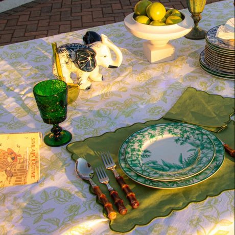 Monsoon Verdant Porcelain Starter Plates – Case of 12 (+3 Bonus Plates)