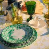 Monsoon Verdant Porcelain Starter Plates – Set of 4 (+1 Bonus Plate)