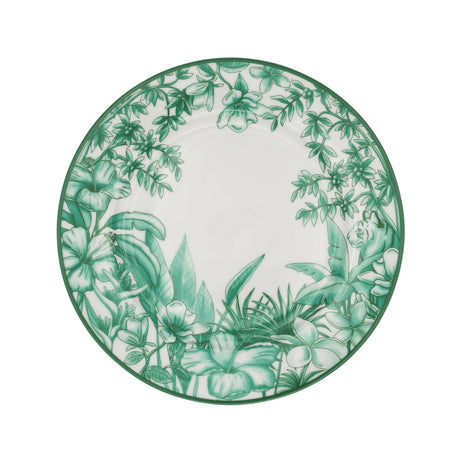 Monsoon Verdant Porcelain Starter Plates – Set of 4 (+1 Bonus Plate)