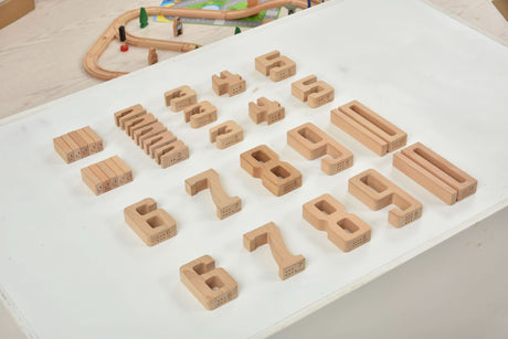Montessori Wooden Number Height Blocks – Self-Correcting Math Learning Set