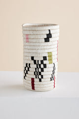 Mosaic Woven Vase or Wine Holder-Baskets & Vessels-Parc Decor
