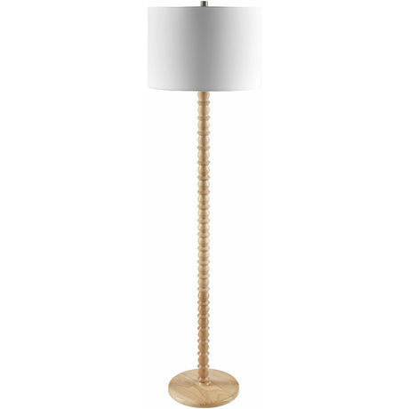 Motozintla Cream Wood Floor Lamp-Lighting-Parc Decor