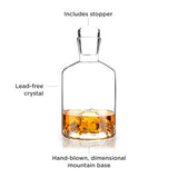 Mountain Crystal Liquor Decanter