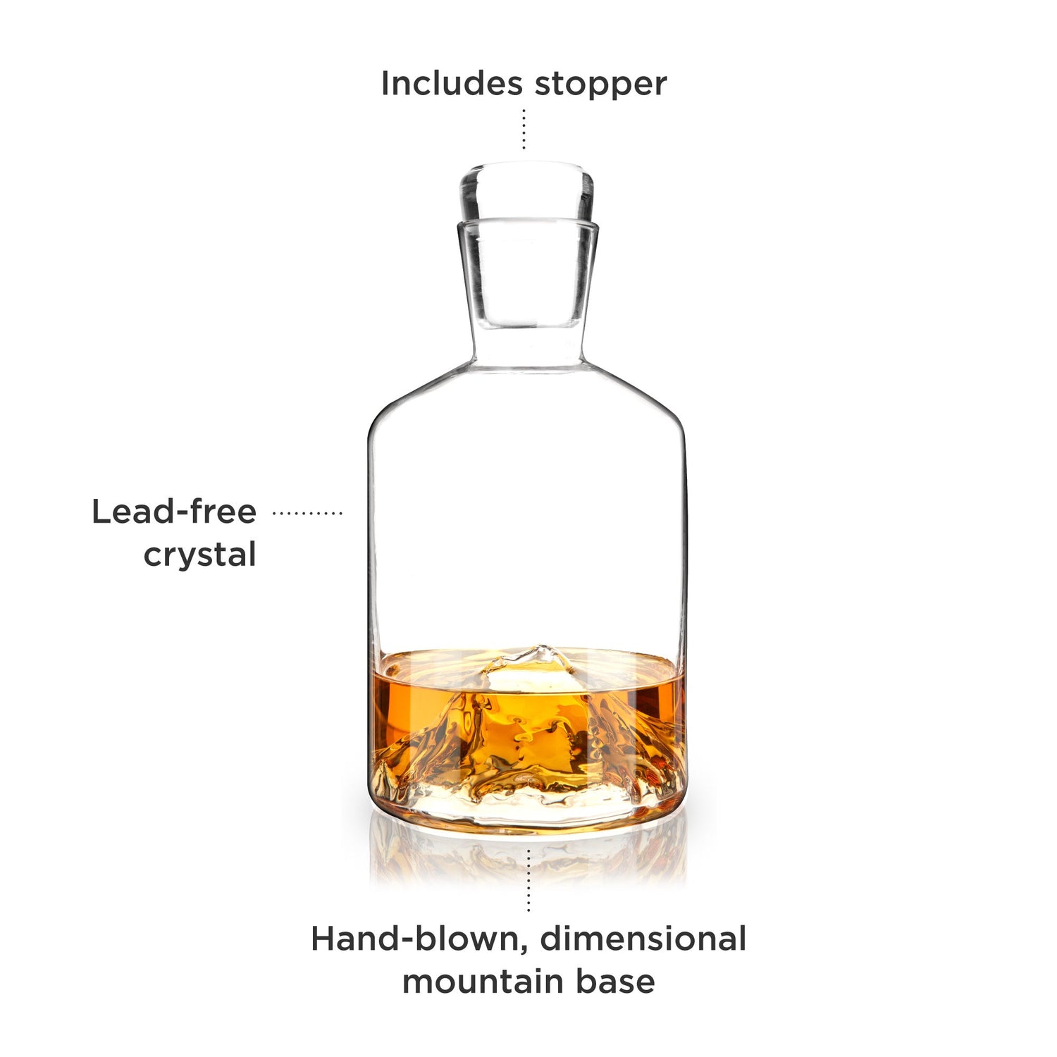 Mountain Crystal Liquor Decanter-product_type::liquor_decanters-Parc Decor