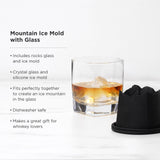 Mountain Ice Mold with Glass Set-product_type::ice_trays_and_molds-Parc Decor