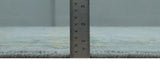 Multi Size Charcoal, Aqua and Silver Hand Knotted Oushak Wool Area Rug