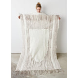 Musullah Fine Line Merino Wool and Silk Throw