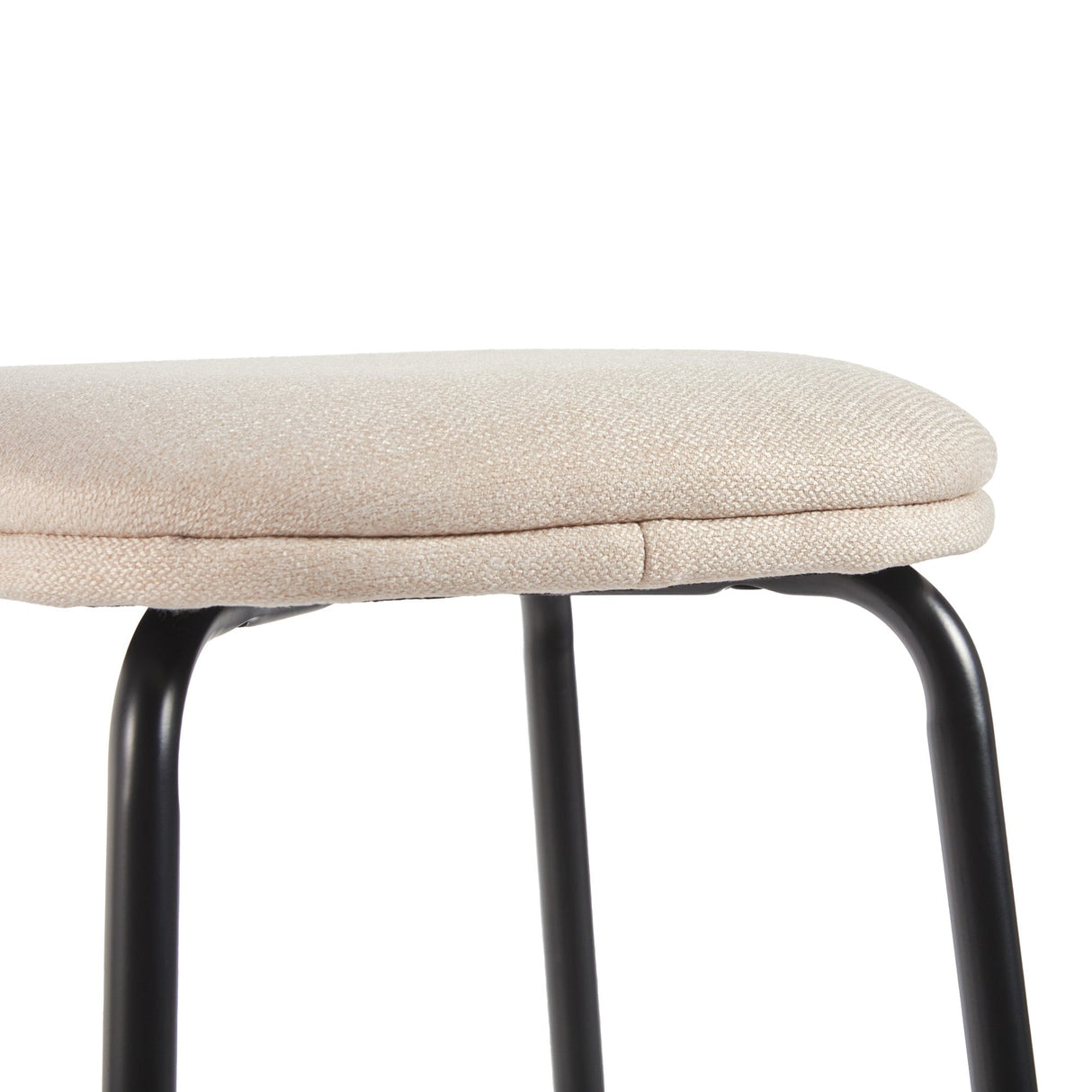 Mutt Simple Counter Stool with Upholstered Seat, Set of 2-Dining / Kitchen-Parc Decor