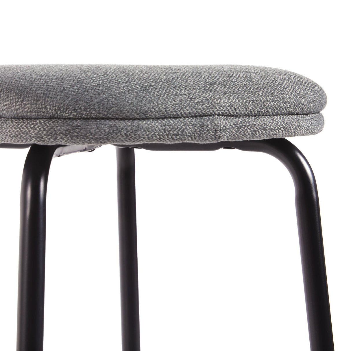 Mutt Simple Counter Stool with Upholstered Seat, Set of 2-Dining / Kitchen-Parc Decor