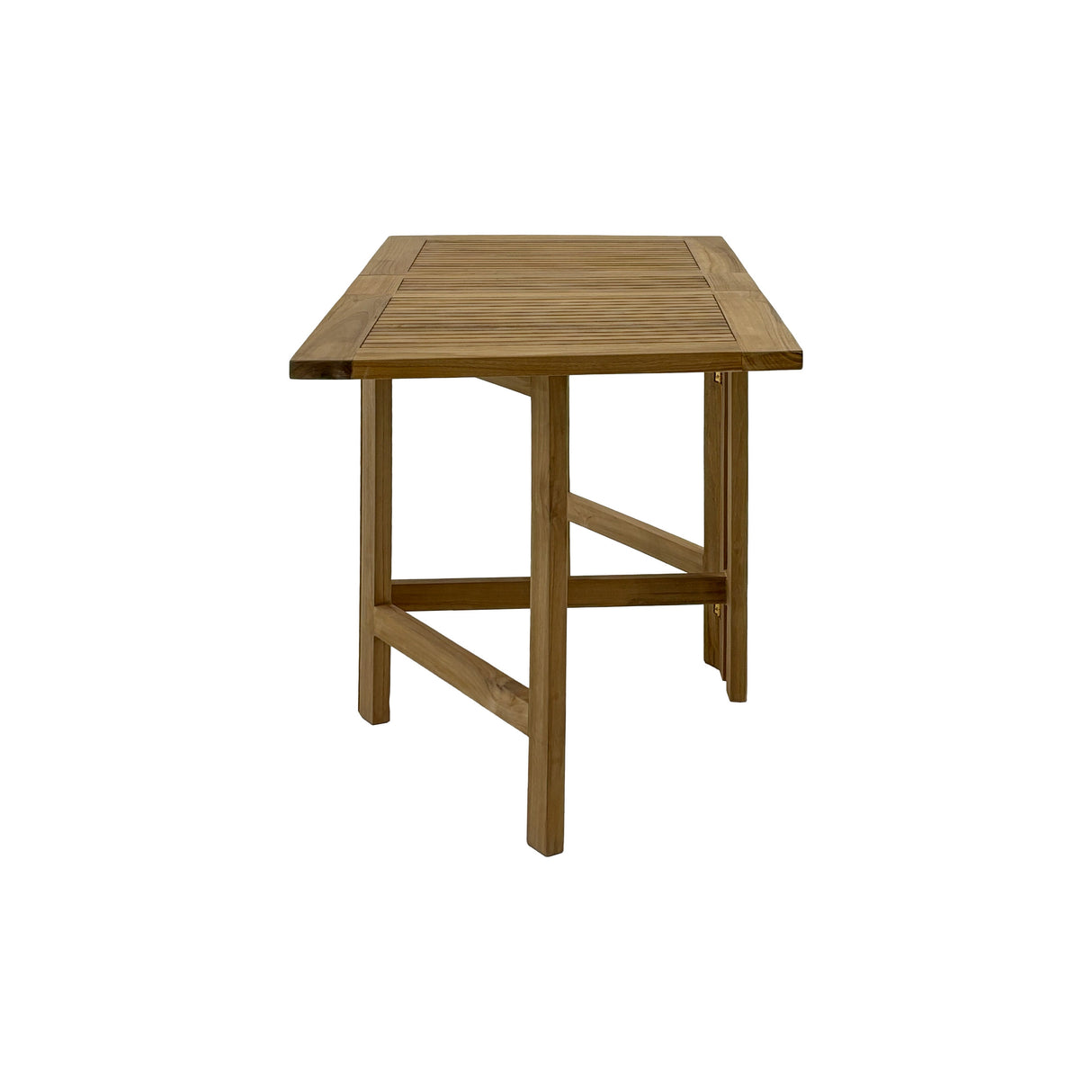 Naples Natural Teak Rectangular Dual Folding Balcony Table - 51"