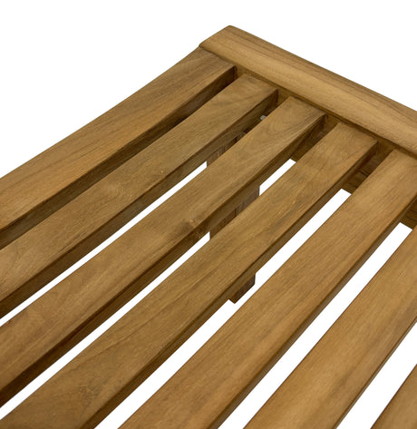 Naples Natural Teak Spa Seating Bench – 47"-Bench-Parc Decor