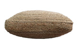 Natural Brown Hand Braided boho square Jute Square Pouf