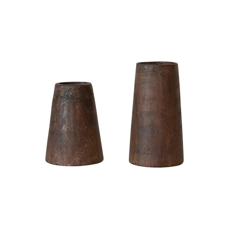 Natural Found Wood Vase-Vases and Jars-Parc Decor