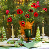 Natural Rattan Urn Vase-Decorative vase-Parc Decor