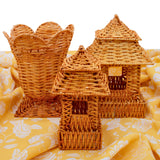 Natural Rattan Urn Vase-Decorative vase-Parc Decor