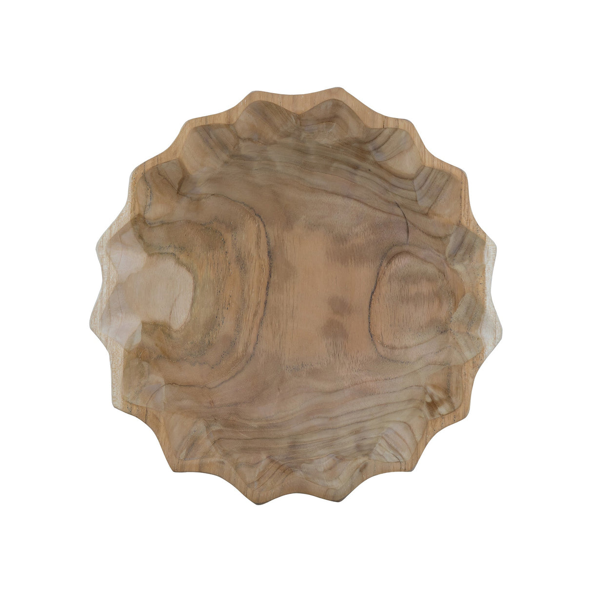 Natural Teak Fruit Bowl - 11"