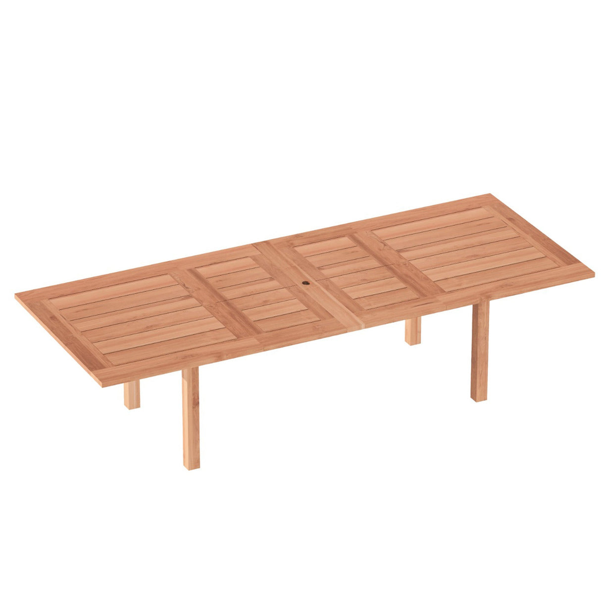 Natural Teak Outdoor Extendable Dining table- 79-118" (8-10 people)