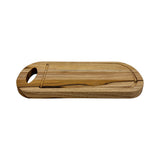 Natural Teak Small Cutting Board - 14"