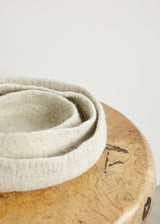 Natural White Hand Felted Nesting Bowls-Baskets & Vessels-Parc Decor