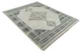 Natural Wool Hand Knotted Ivory and Gray Traditional Multi size wool Area Rug, Kids, Living Room and Bedroom Rug