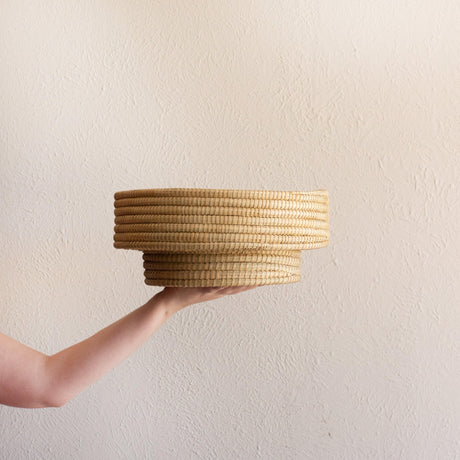 Natural Woven Dengu Basket-Baskets-Parc Decor